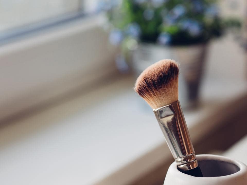 Makeup and a makeup brush